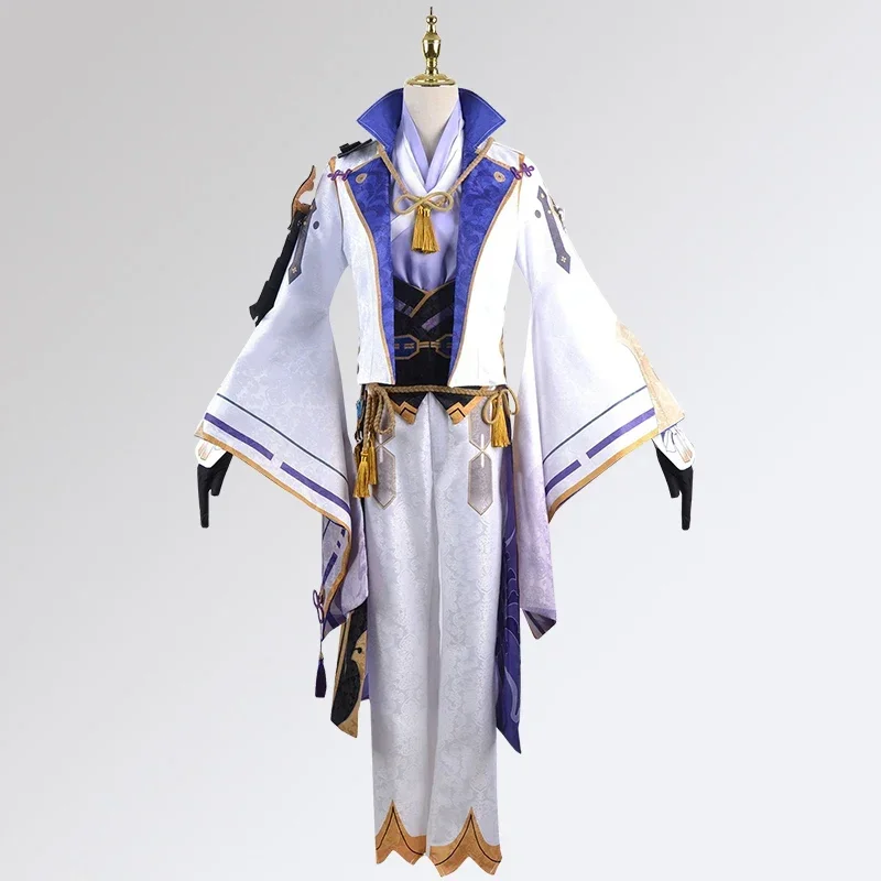 

Genshin Impact Kamisato Ayato Cosplay Costume Wig Uniform Halloween Anime Costumes for Men Game