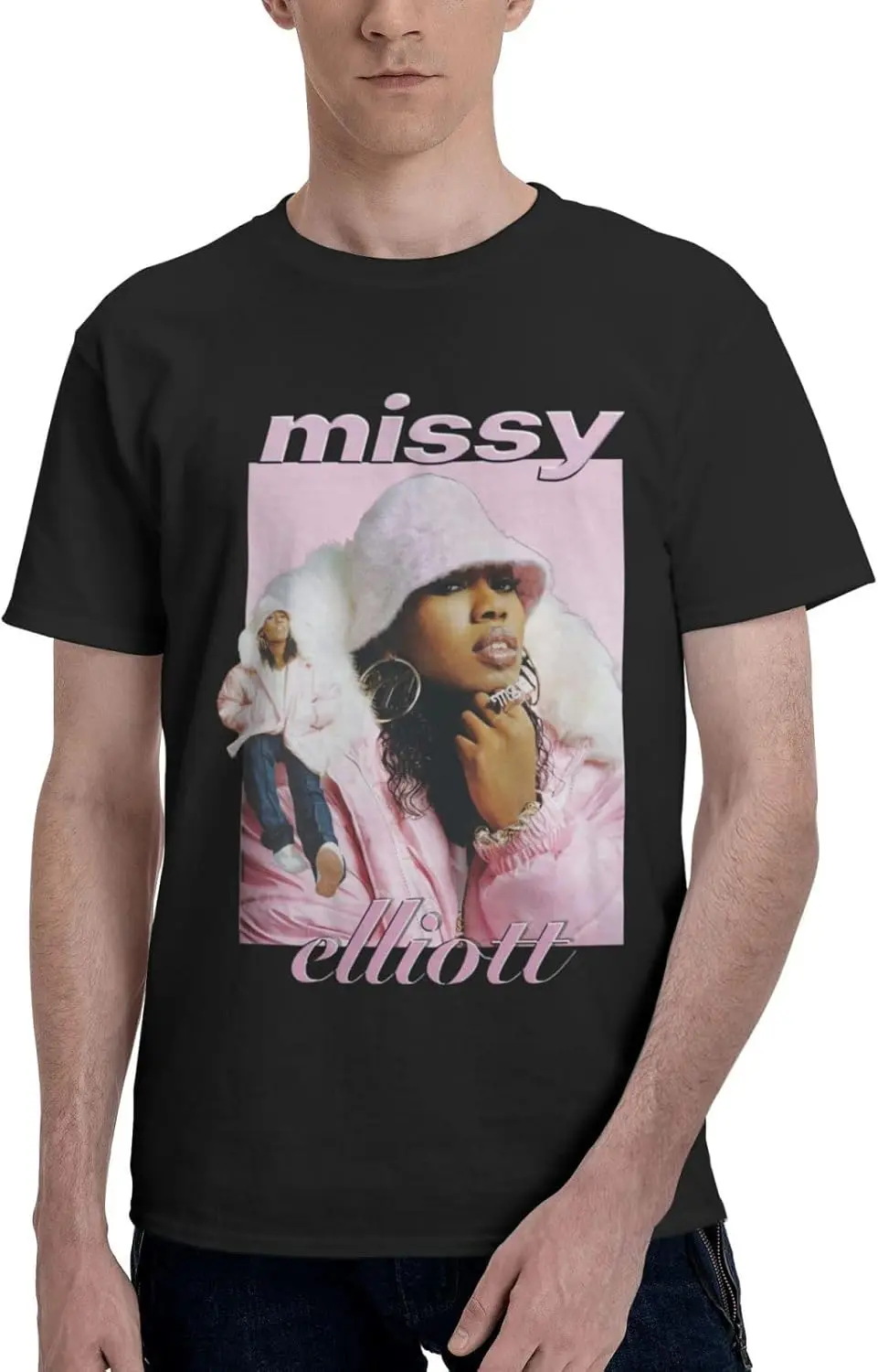 Mens Missy and Music Elliotts Shirt Men's T Shirts Womens Tops Graphic T-Shirt