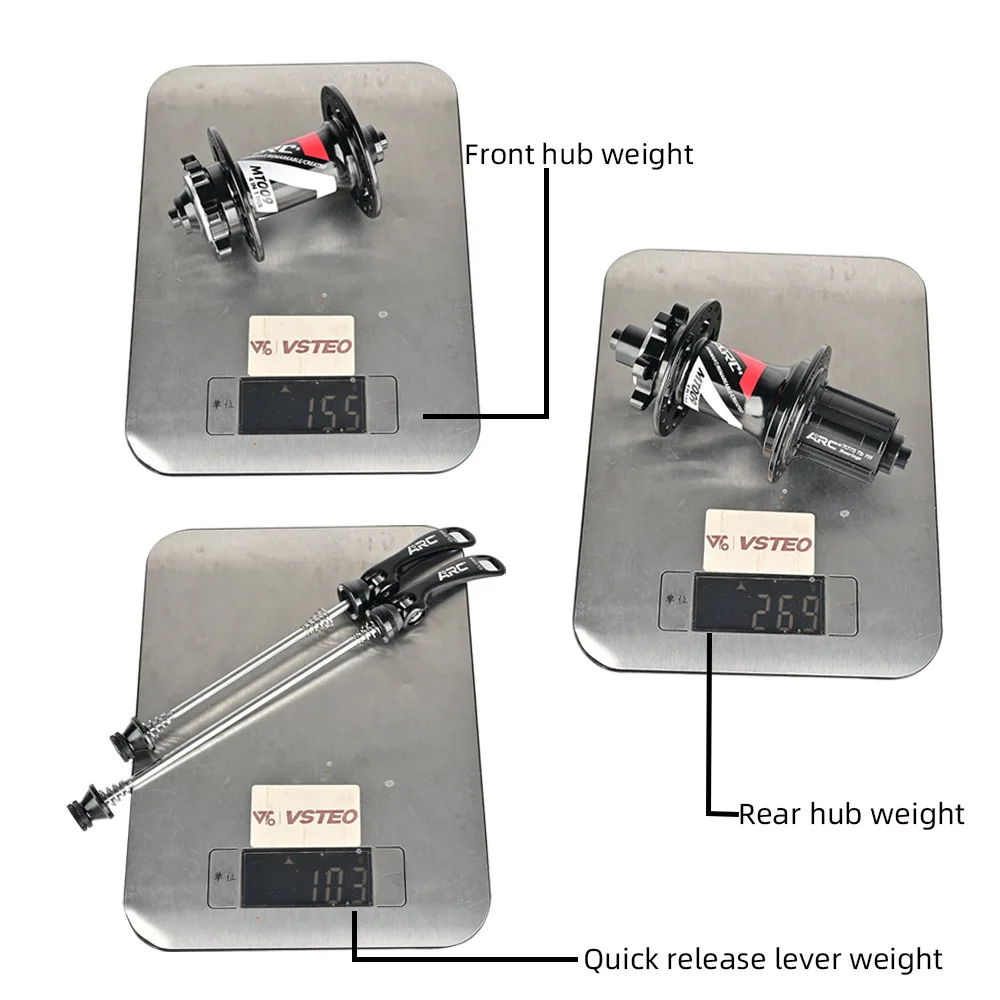 ARC MT009 Mountain Bike Hubs 6 Jaws 3 Teeth 120 Rattles 8 9 10 11 12 Speed HG XD MS Aluminium Quick Release Bicycle Single Hubs