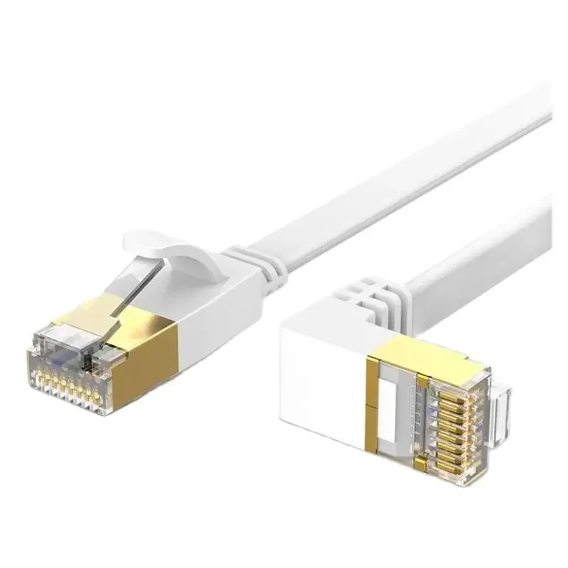 90 Degree Ethernet Cable RJ45 Cat6 Lan Cable RJ 45 Flat Network Flat Cable Patch Cord For Modem Router TV Patch Panel PC Laptop