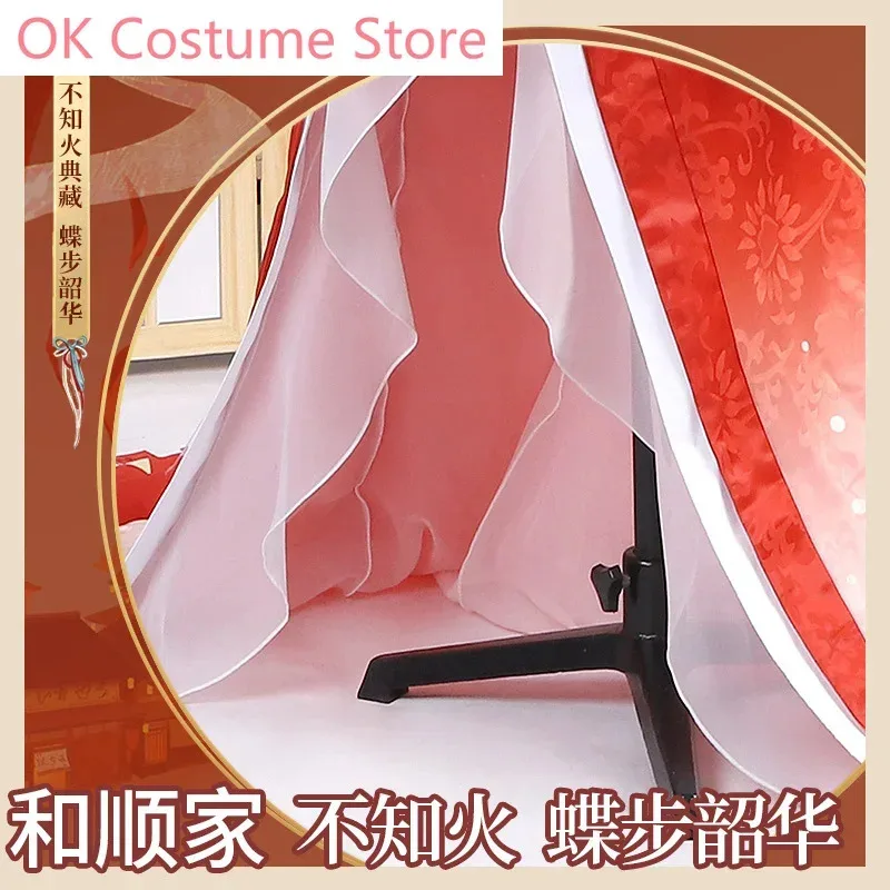 

Цианиме! Onmyoji SSR Shiranui DieBuShaoHua DianCang Цветочное свадебное кимоно Униформа Косплей Костюм Хэллоуин Костюм Новый