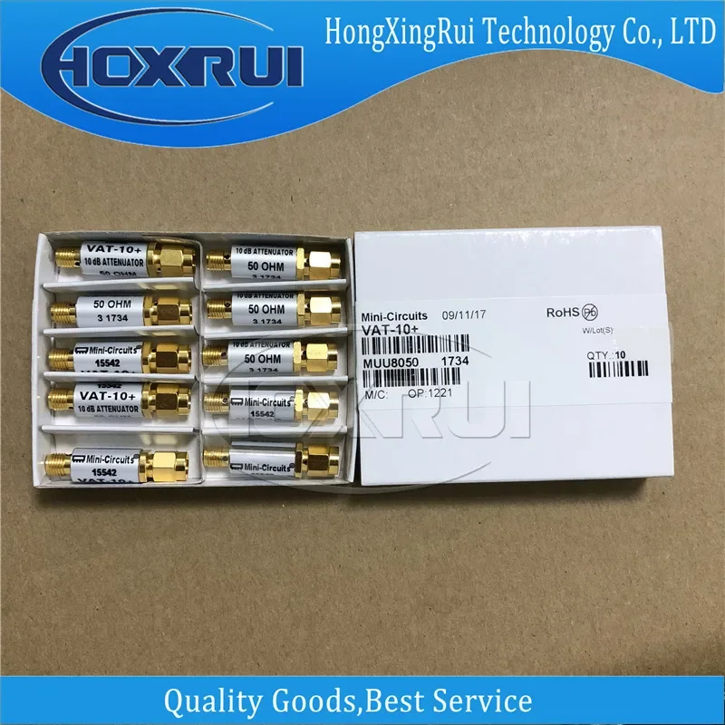 VAT-10+ 50OHM 15542 المخفف الثابت 6 جيجا هرتز 10 ديسيبل حالة FF-704 RF الميكروويف #3