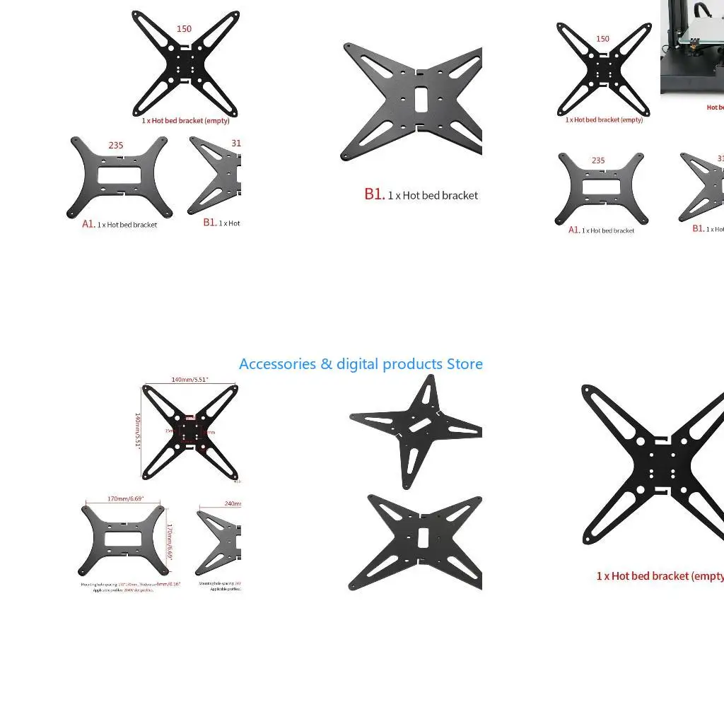 77JD YAxis Stand Printing Platform Support 150mm 235mm 310mm for Ender 3 Cr-10