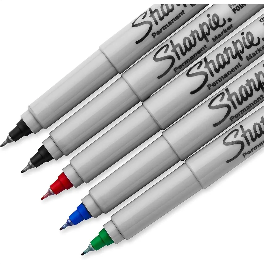 37675PP Spidol Permanen Titik Ultra Halus Aneka Warna 5 Hitungan