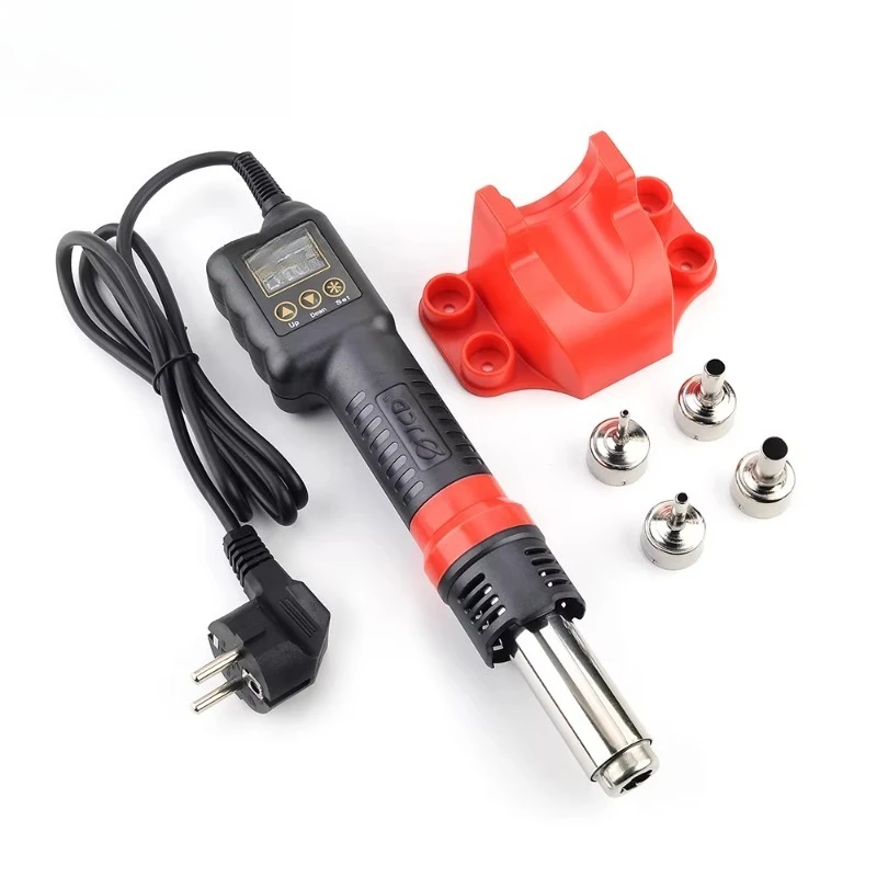 

Hot Air Portable Light Emitting Diode Display Rework Station Hot Air Hair Dryer Temperature Adjustable Soldering Station Black