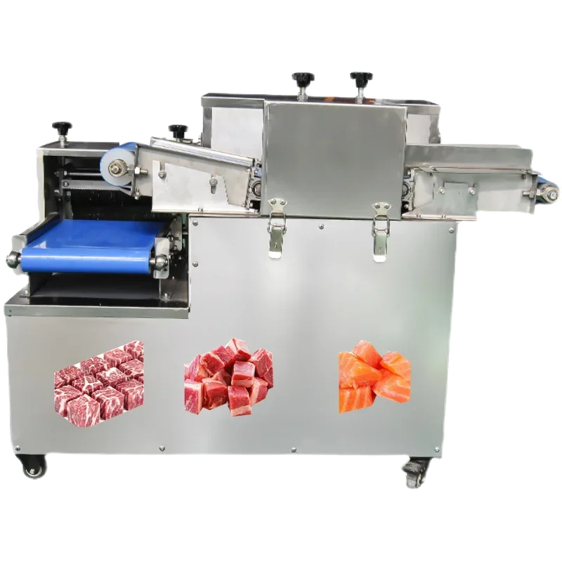 Hot Selling Commerciële Kip Rundvlees Cube Dicer Machine Vers Vlees Snijmachine Snijmachine