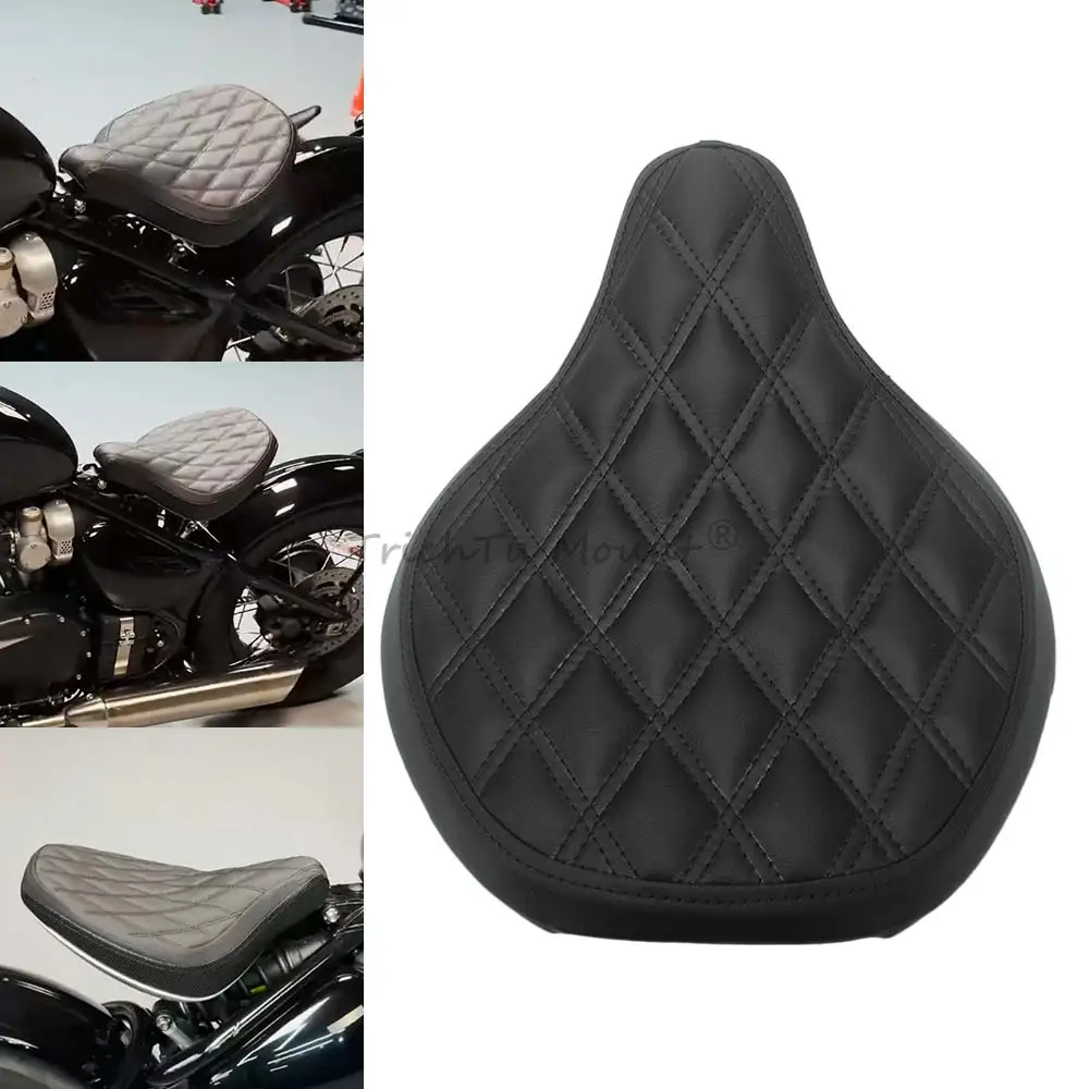 

High Quality Motorcycle Front Driver Seat Pad Cushion Fits For Triumph Bonneville Bobber 2017-2025 Black Models 2018-2020 Black