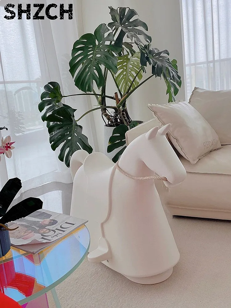 Creative Rocking Horse Chair Cartoon Animal Stool Decor Kids Toy Furniture Customized