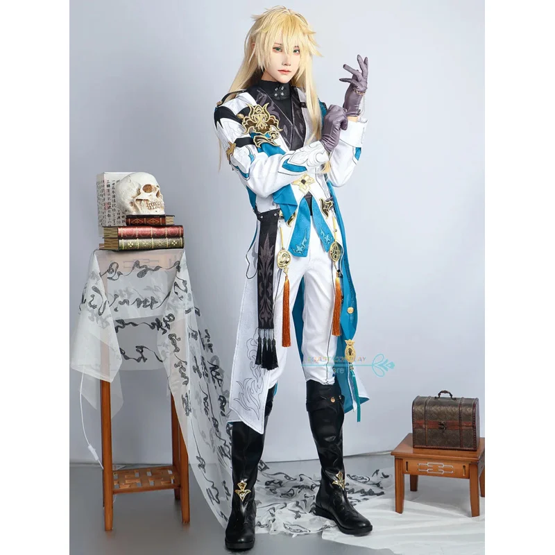 Luocha Cosplay Honkai Star Rail Luocha Cosplay Costume Game Handsome for Halloween Carnival Party Suit Wig Shoes Full Set Cos