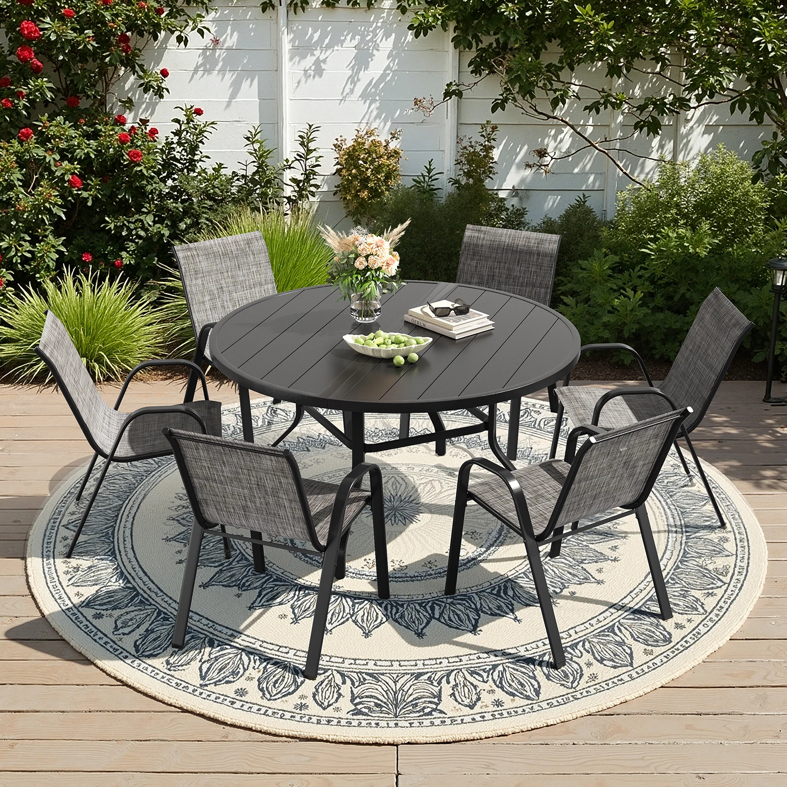 Outdoor Furniture On Sale - Farini 7-Piece Outdoor Dining Set for
