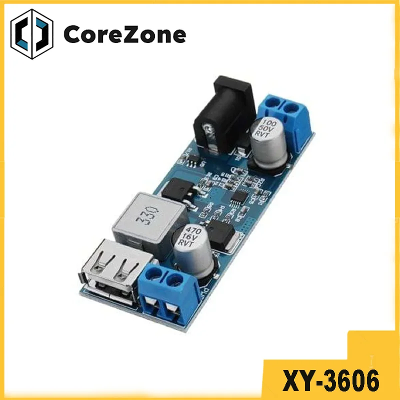 1-5pcs XY-3606 DC-DC buck power module 24V/12V to 5V 5A power converter LM2596S