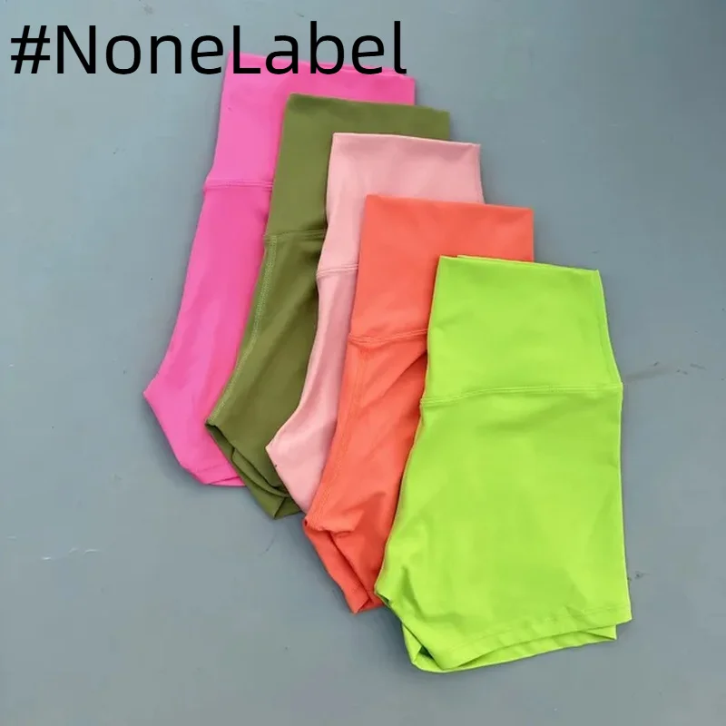 NoneLabelCollection Solid tight Women Fitness Short High Waist Yoga Short Legging Squatting Proof Comprehensive Training