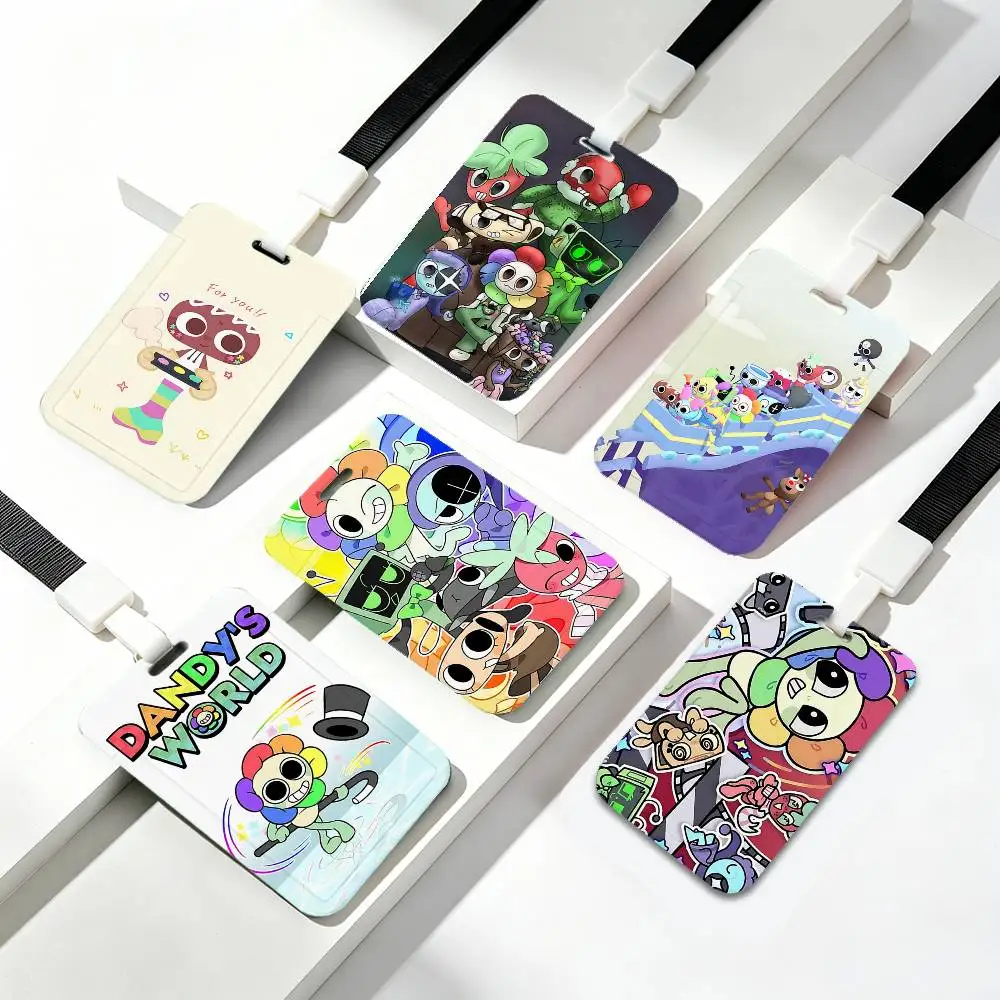 Funny D-Dandys World ID Card Holder Badge Holders Lanyard Business Exhibit School Strap Neck Hang
