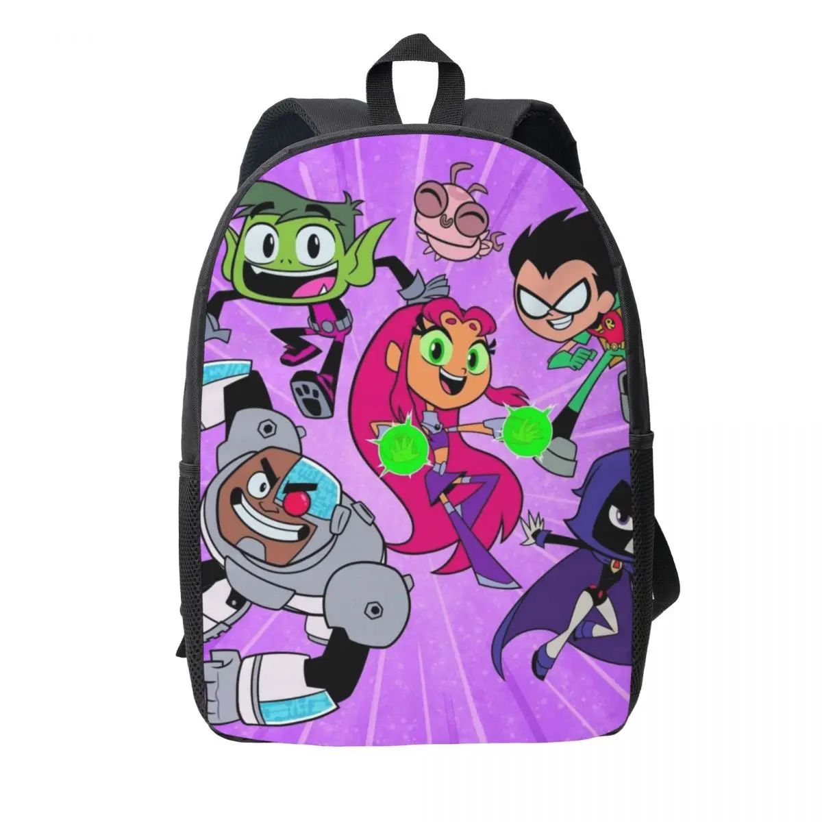 

Teen Titans Backpacks Women Men Teenager Bookbag Students School Bag Travel Rucksack Shoulder Bag