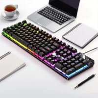 YINDIAO K500 Wired Keyboard Gaming Laptop Desktops PC Computer Office Accessories Low Profile Gamer Keyboards With Numpad