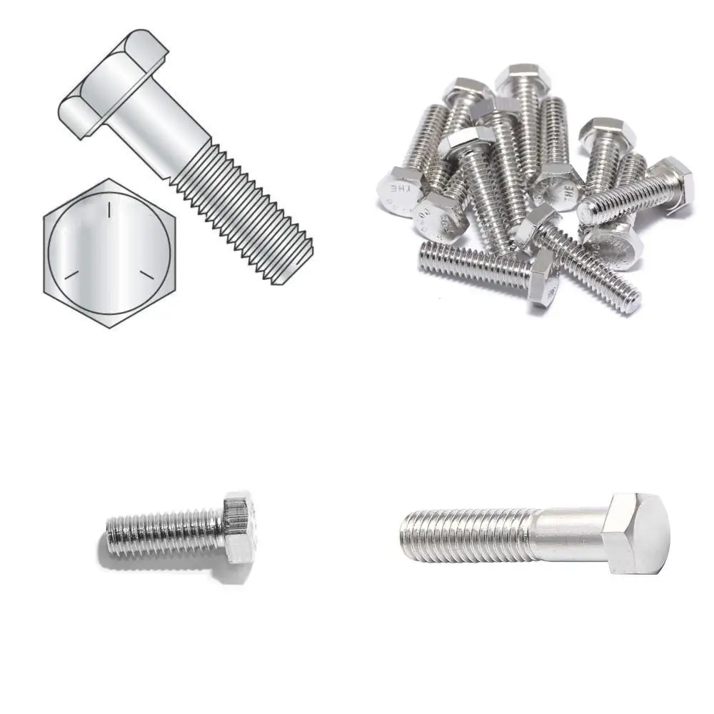 

Zinc-Plated Grade 5 Hex Bolts, Partially Threaded 3/8-16 x 5, 50 Pieces, UNC Thread Size, Heavy Duty Fasteners