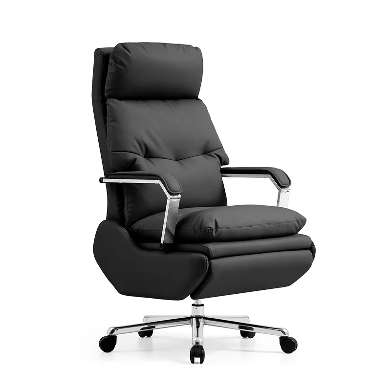Office Leather Chair Recliner With Handle Adjustable Backrest and Swivel Feature Cheapest Modern Office Chair
