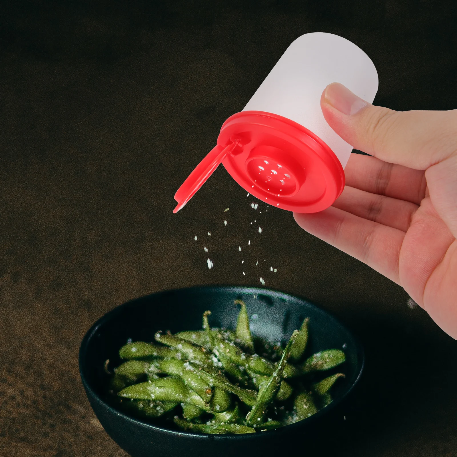 

2Pcs Small Pepper Shakers Transparent Salt and Pepper Dispensers Practical for Home Restaurants Hotels Outdoor Activities