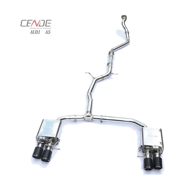 Cende New Valvetronic muffler Tips system for Audi a4 b9 b8 Exhaust