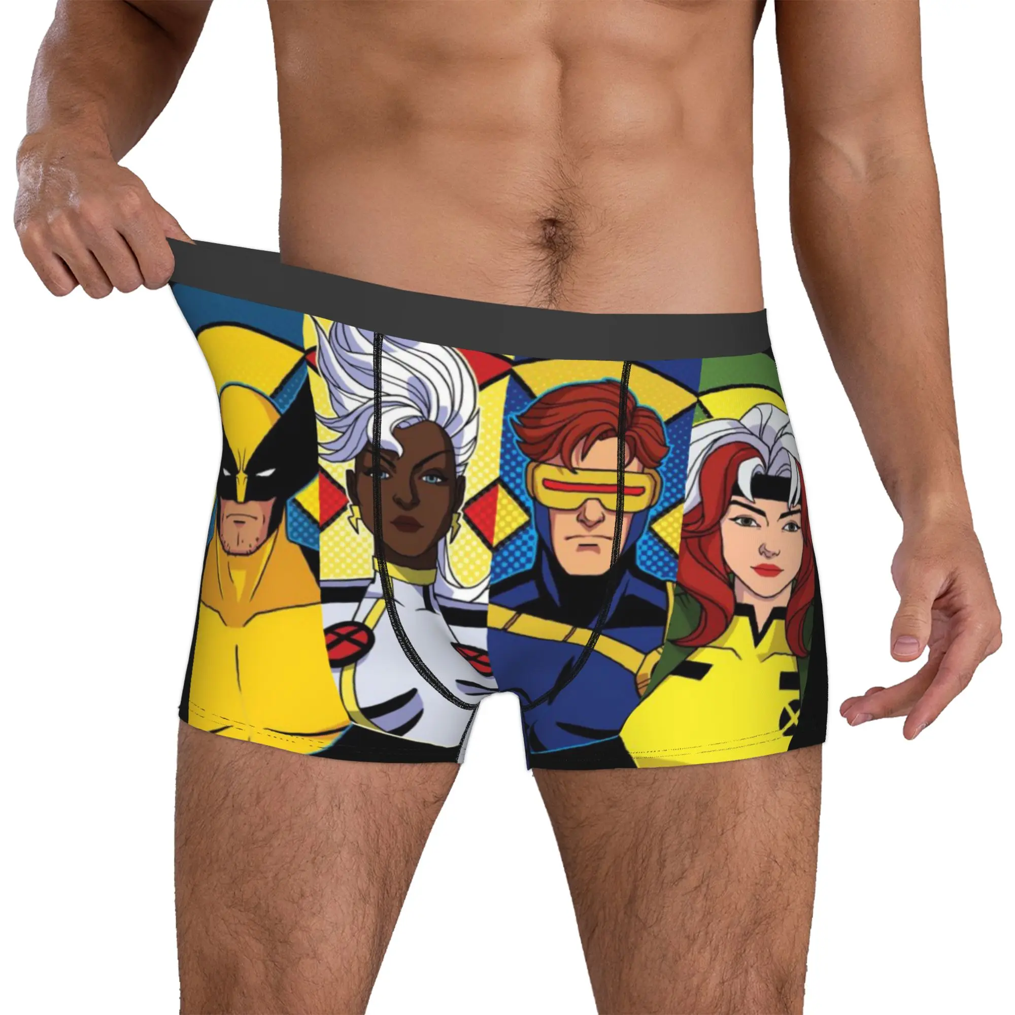 

Custom X-X-Men Anime Underwear Men Breathable Boxer Briefs Shorts Panties Soft Underpants For Male