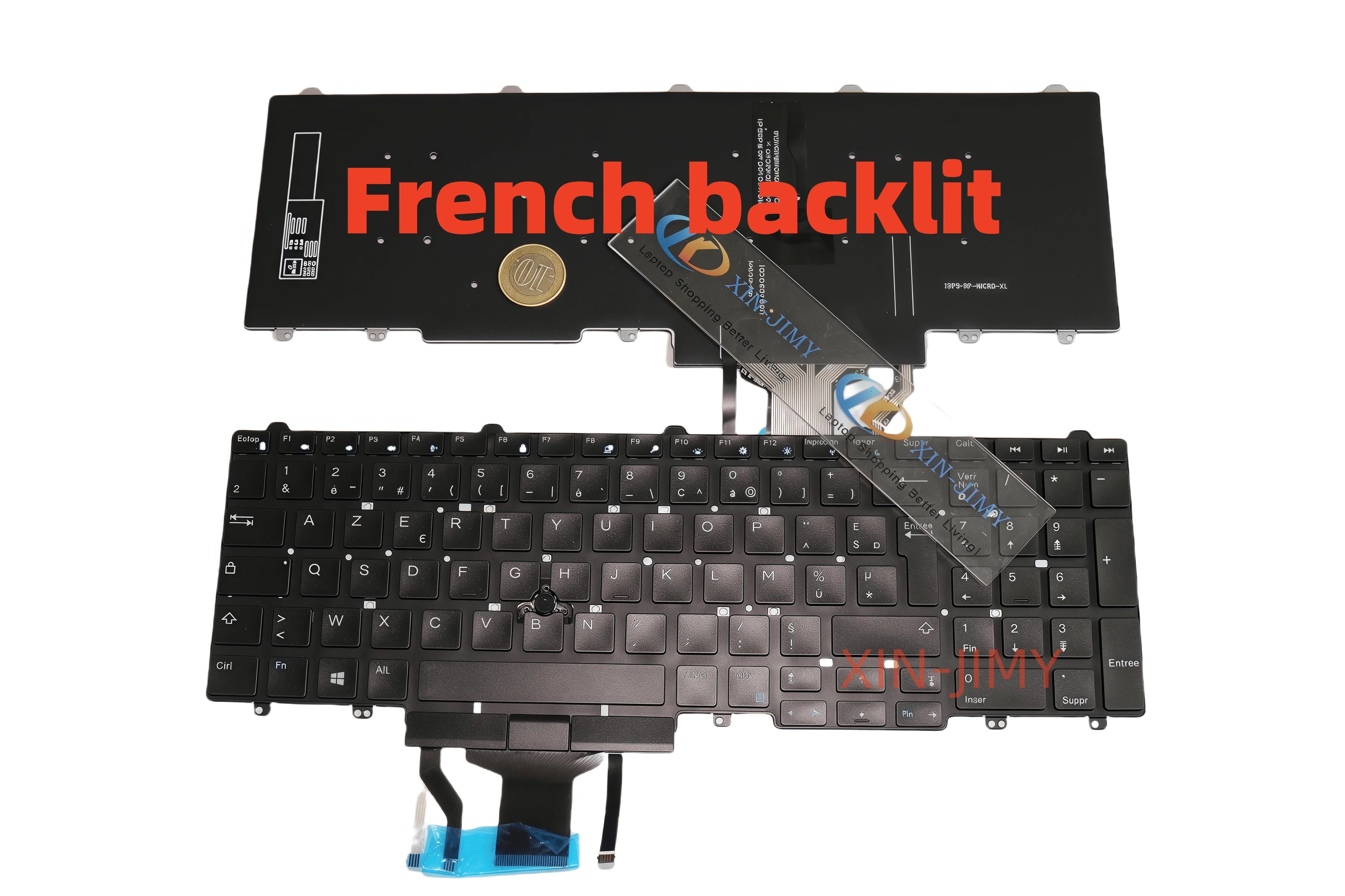 

Клавиатура с французской подсветкой для Dell Latitude E5570 5550 5580 5590 5591 Precision 3510 3520 7510 7520 7710 7720 с точкой и подсветкой