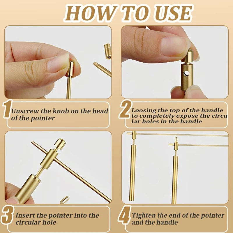 New Dowsing Rods Copper 1 Pair Smooth Rotation Divining Rods Solid Copper Rods Dowsing Rods Spiritual With Instructions