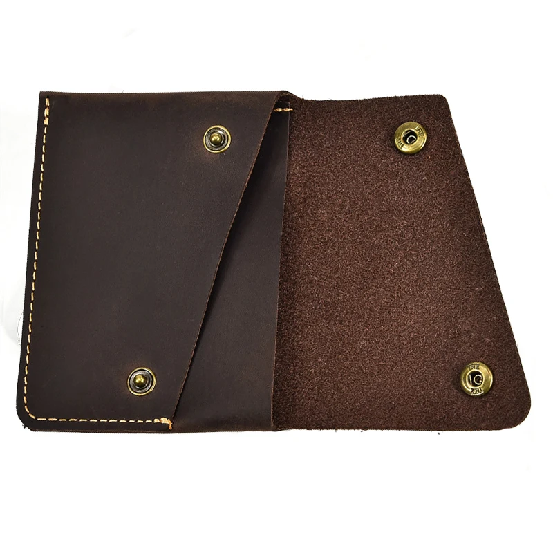 Casual Men's Genuine Leather Coin Purse Retro Card Holder For Women Crazy Horse Skin Coin Pack Men Coin Wallet Cowhide Wallet