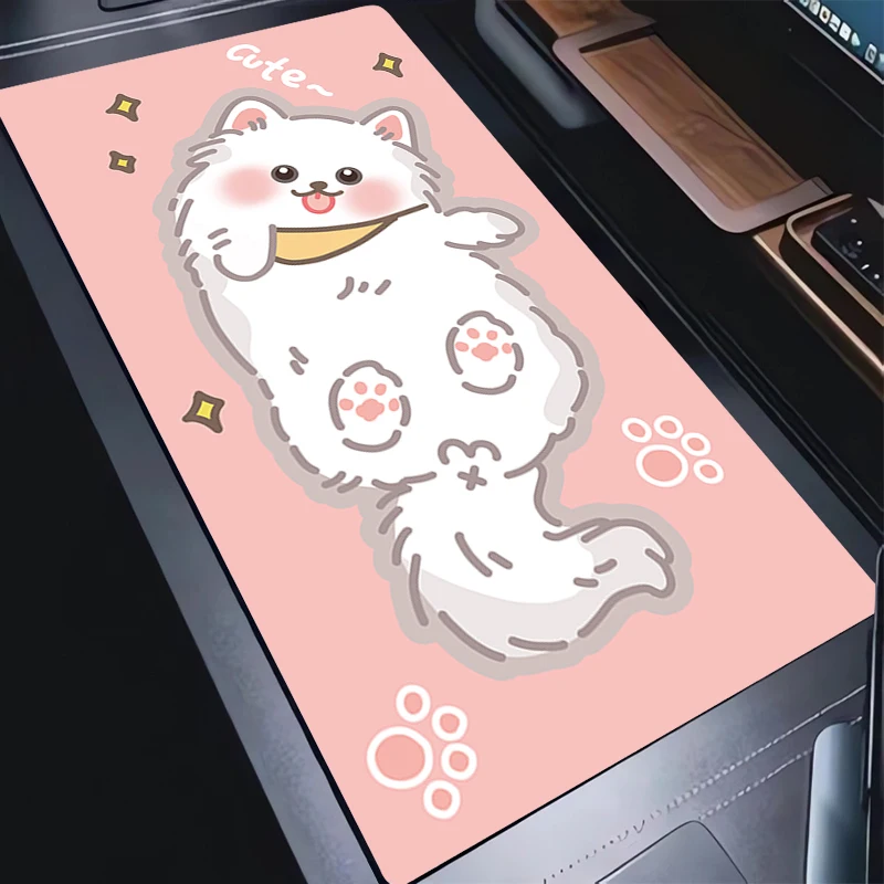 

Mouse Pad Cute Desk Pad Laptop Cute Cartoon Cat Extended Gaming Keyboard Mats Office PC Dog Gamer Anime Mousepad Soft Table Pad