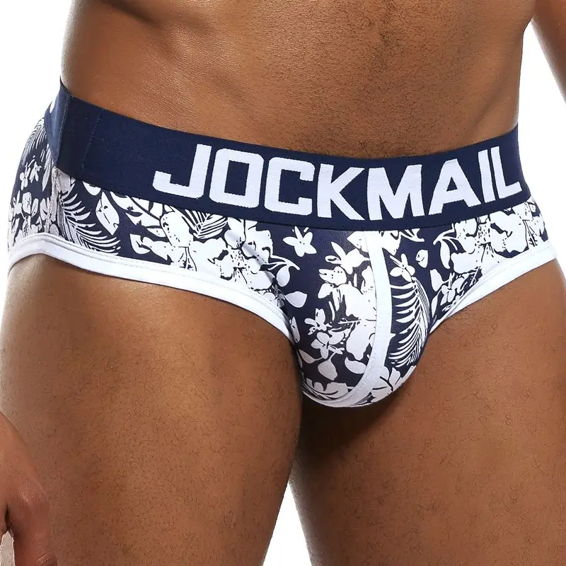 JOCKMAIL Men Underwear Briefs Mens Print Underpants Cueca Masculina U Pouch Male Panties Mens briefs Gay Underwear Ropa Pants