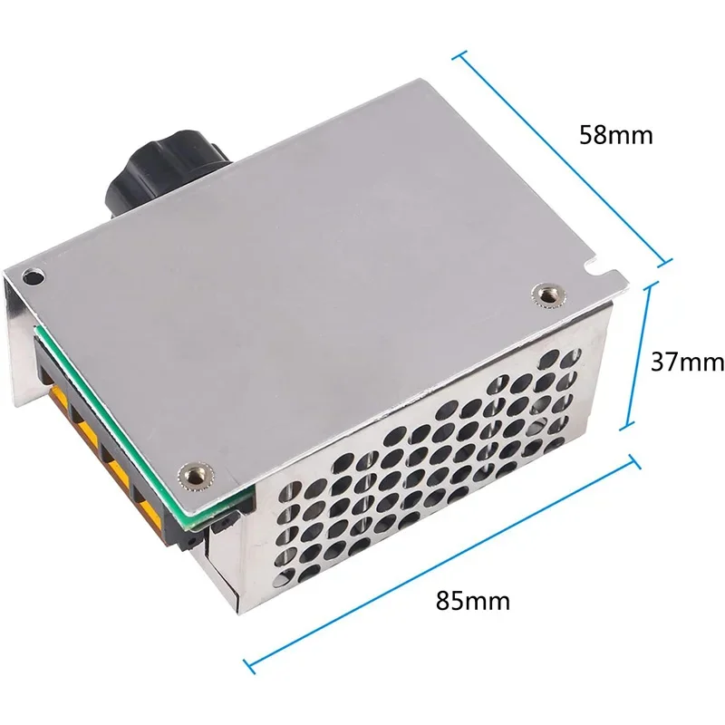 4000W 220V AC SCR regulator napięcia ściemniacz regulator prędkości silnika elektrycznego elektroniczny regulator napięcia ściemniacz regulator termostatu — zdjęcie produktu 4