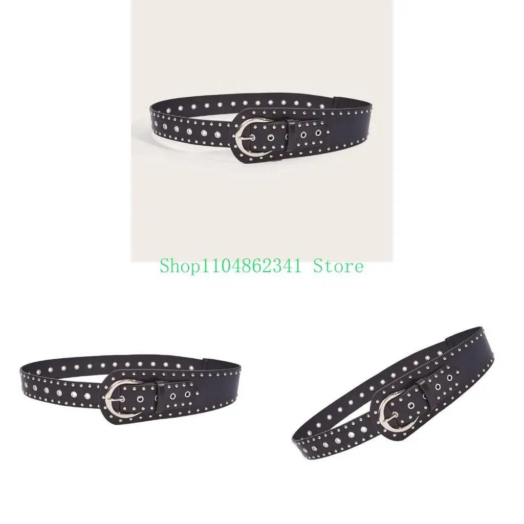 5ASD حزام الخصر للسيدات من المألوف بوشر بانك بانك سدودة حزام زخرفي