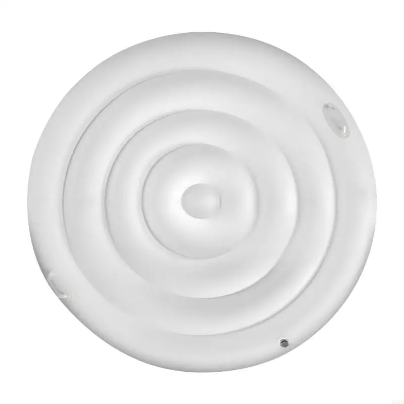 غطاء حوض استحمام مستدير قابل للنفخ لحمامات سبا 4.75ft عزل حراري غطاء موفر للطاقة ملحقات حمام السباحة الخارجي A2UB #2