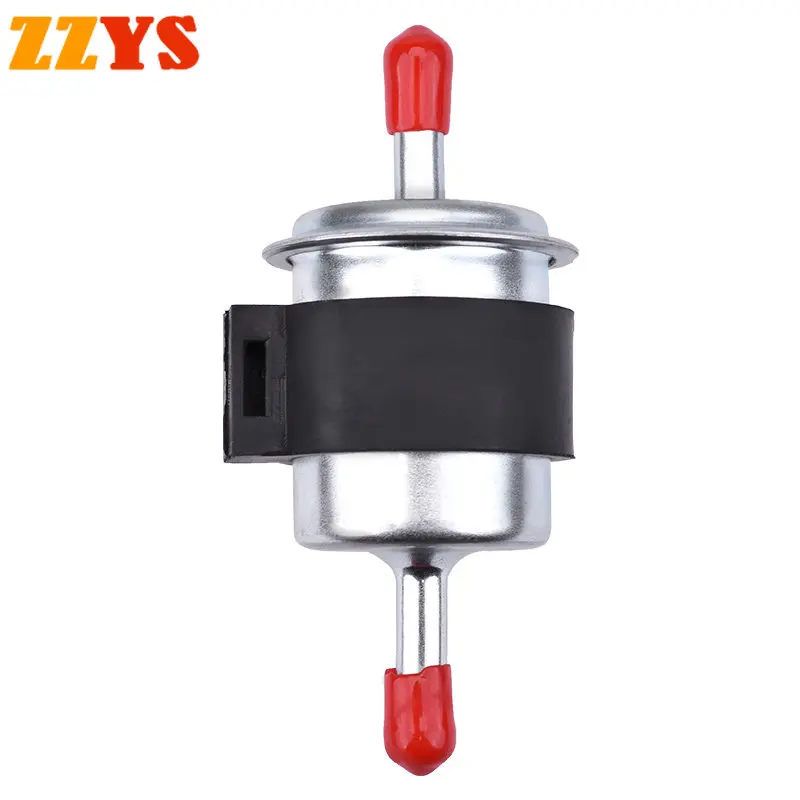 6mm Universal Motorcycle ATV Bike Petrol Gas Gasoline Liquid EFI Oil Cup Fuel Filter Fuel Pressure Regulator Length 97.5mm