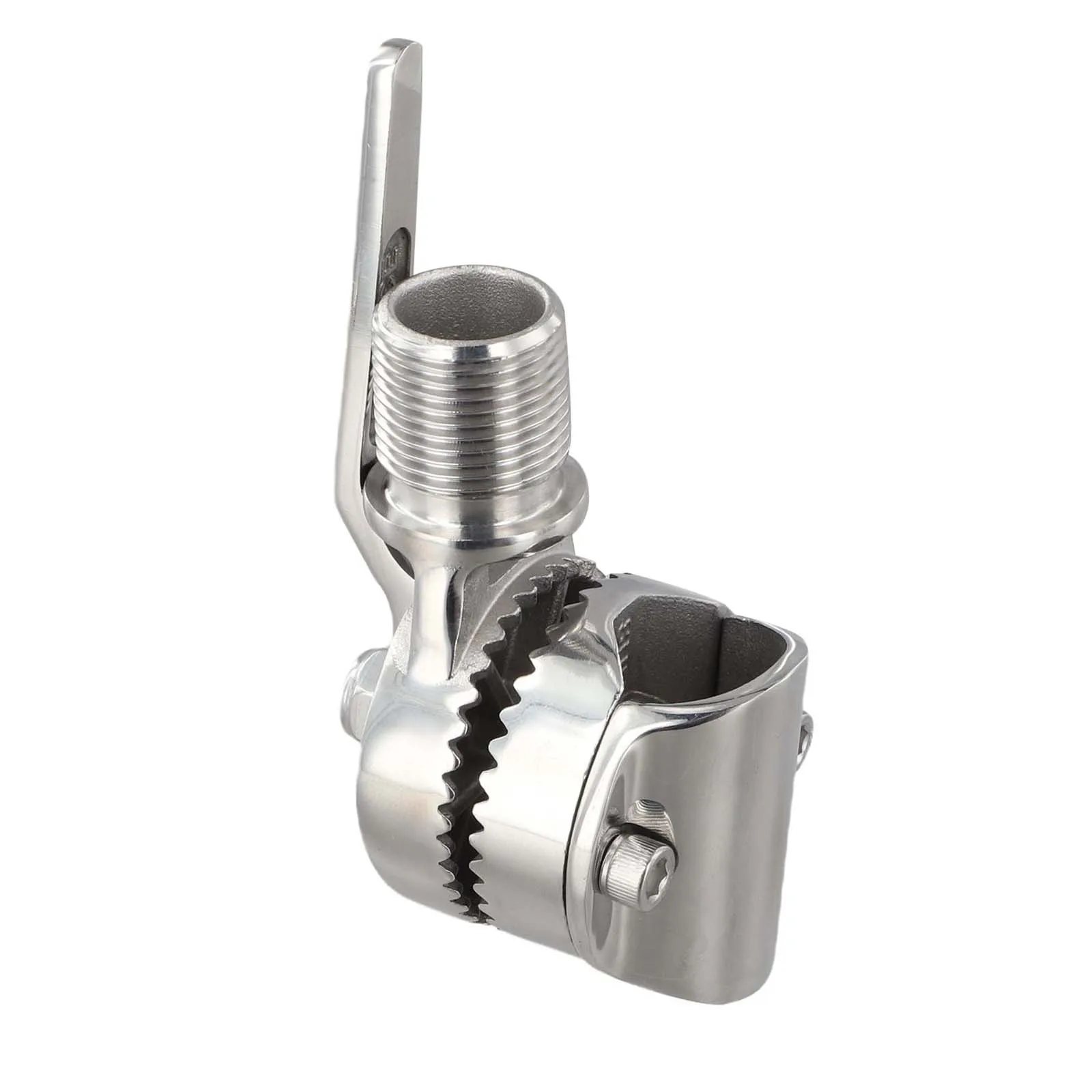 Boating Safety 316 Stainless Steel Mount Adjustable Antenna Holder Marine Antenna Installation Base Flexible Positioning Design