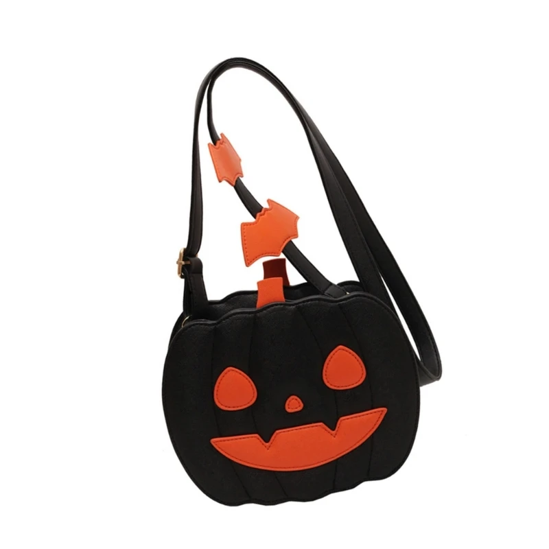 Delicate Halloween Pumpkin Purse Versatile Shoulder Crossbody Bag Fashion Accessory For Autumn Celebrations