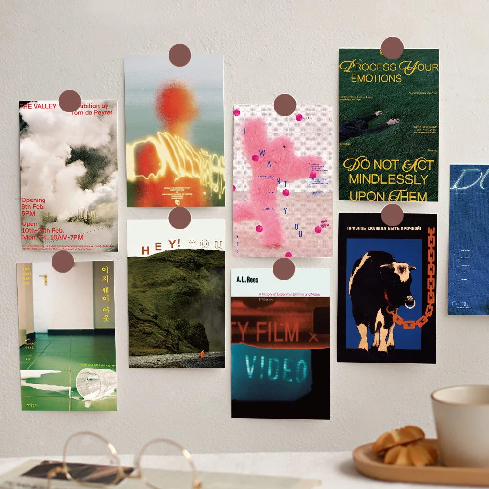 

Cx 10 new ins style guide cards rental house interior wall desktop decoration postcard wall sticker