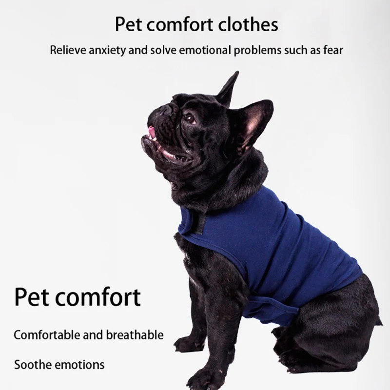 HJYD Pet Coat Anti Anxiety Dog Puppy Vest Jacket Shirt Stress Relief Calming Wrap Soft Comfortable Clothes Clothing Soothing