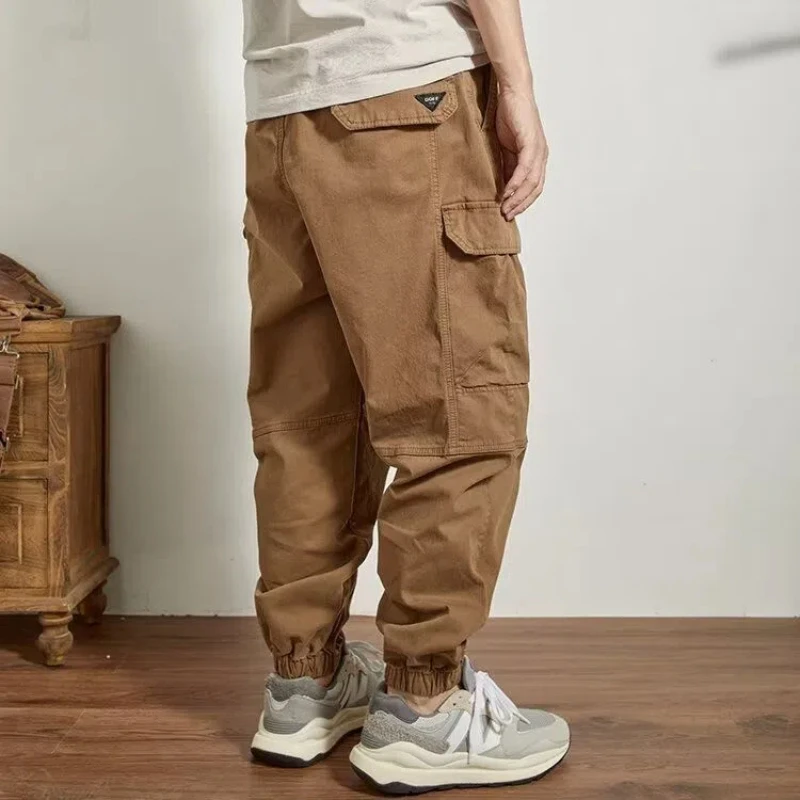 Heavy Duty Workwear Pants Loose Fitting Ankle Binding Retro Plus Size Trendy Brand Casual Pants Men's Pants Casual Pants