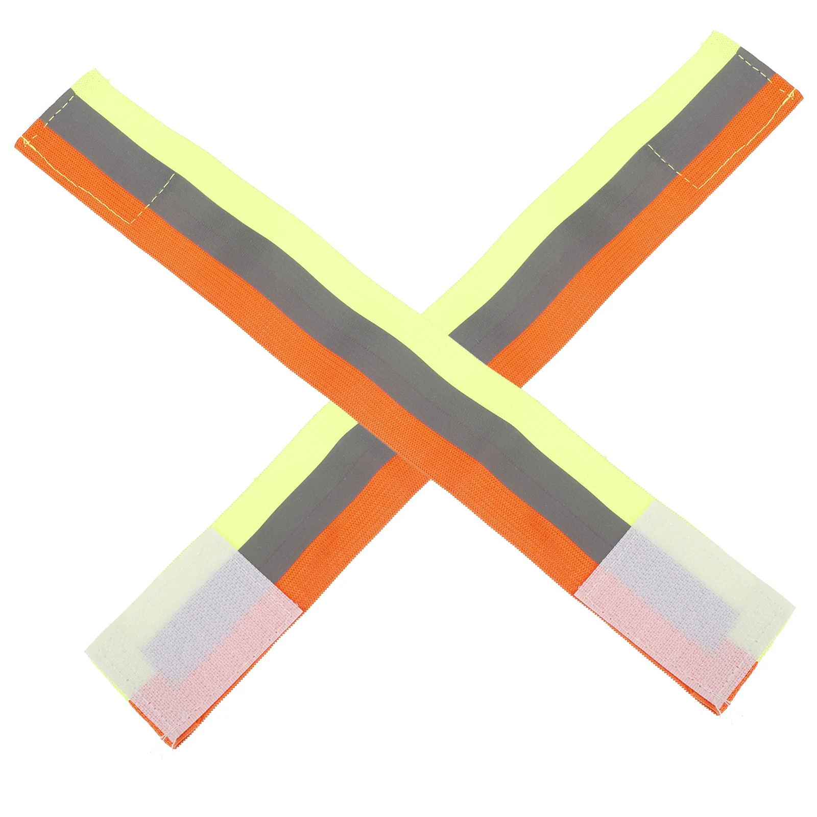 

Reflective Arm Straps Bands High Visibility Safety Gear Elastic Adjustable Night Running Walking Orange Yellow