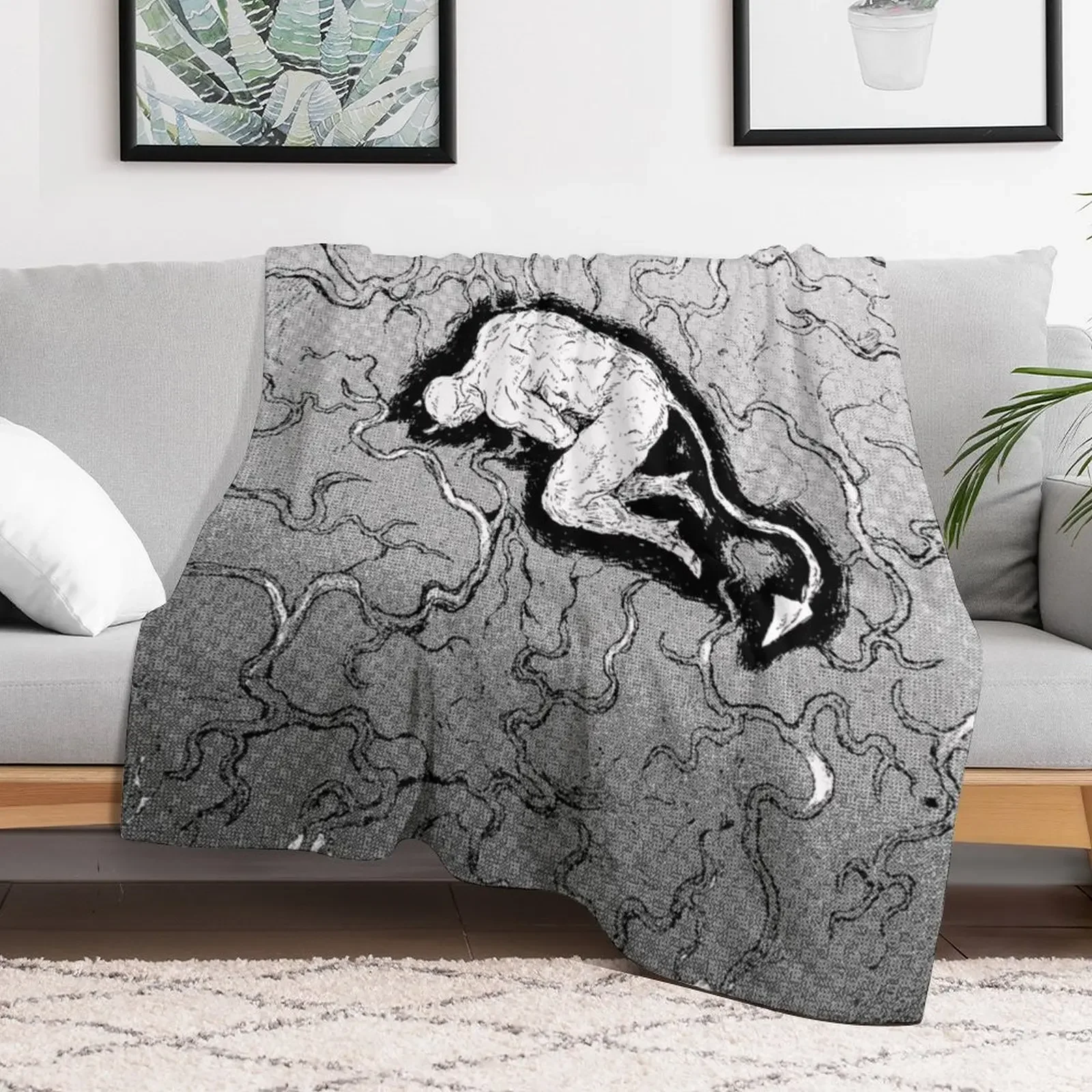 Dorohedoro devil tumor in your brain Throw Blanket Blankets For Bed Decorative Throw Luxury Designer Blankets