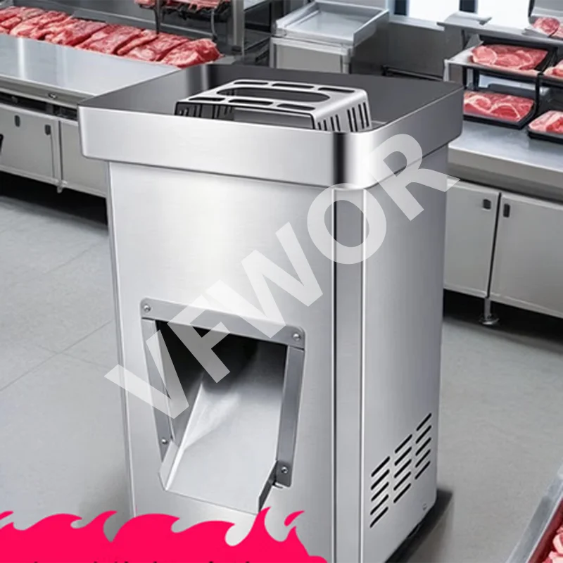Vertical Commercial Electric Meat Cutting Machine Stainless Steel Meat Slicer Machine