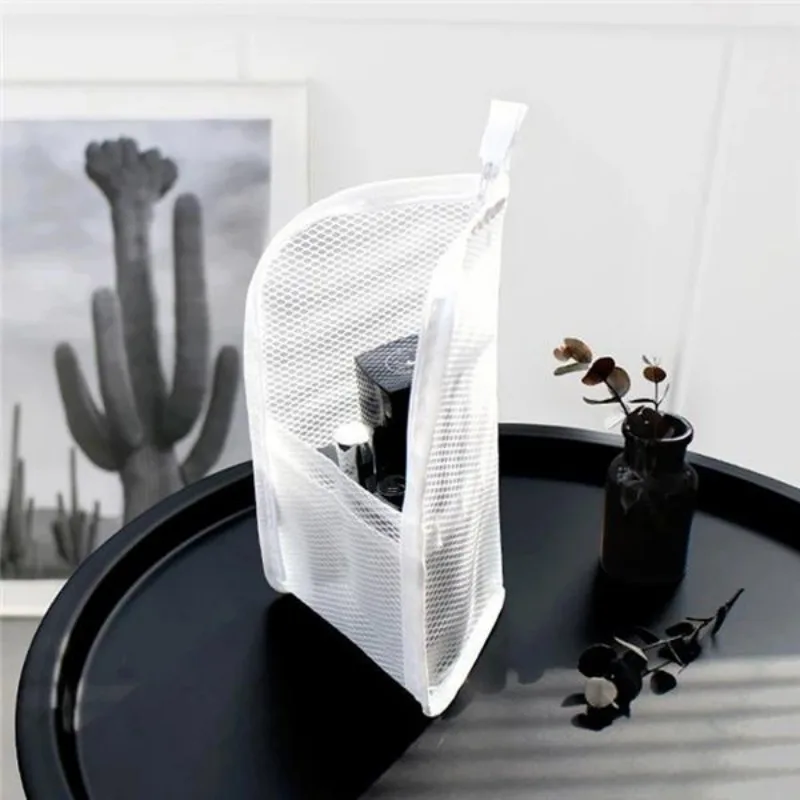 1pc Waterproof Travel Toiletry Bag, Toothbrush, Toothpaste Storage Box, Folding Zipper Travel Makeup Brush Bag Portable