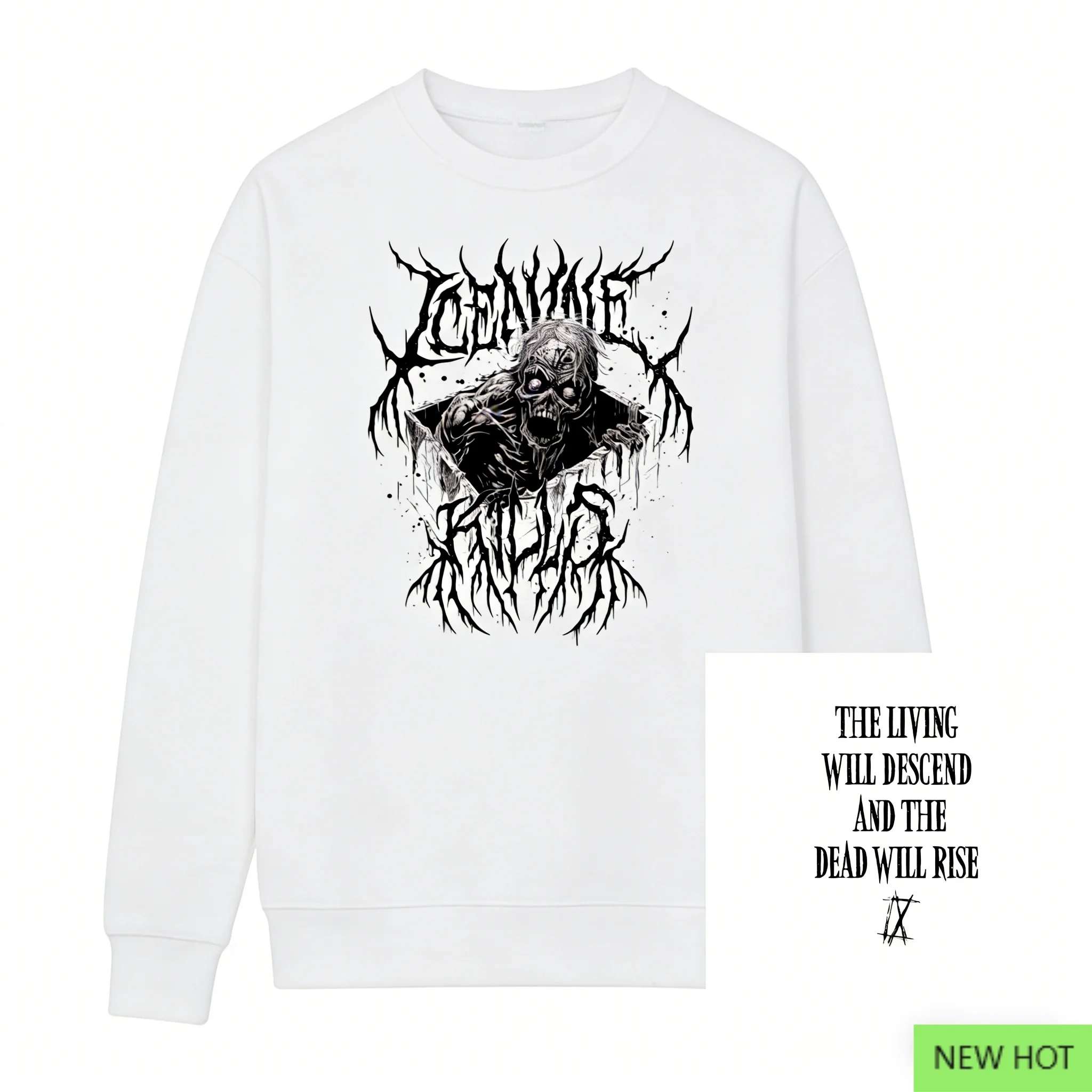 Cannibal Corpse Dark Death Metal Crewneck, Top Death Metal, perfecto para fanáticos que aman los Estados Unidos Death Metal y sangriento Dark Vibe