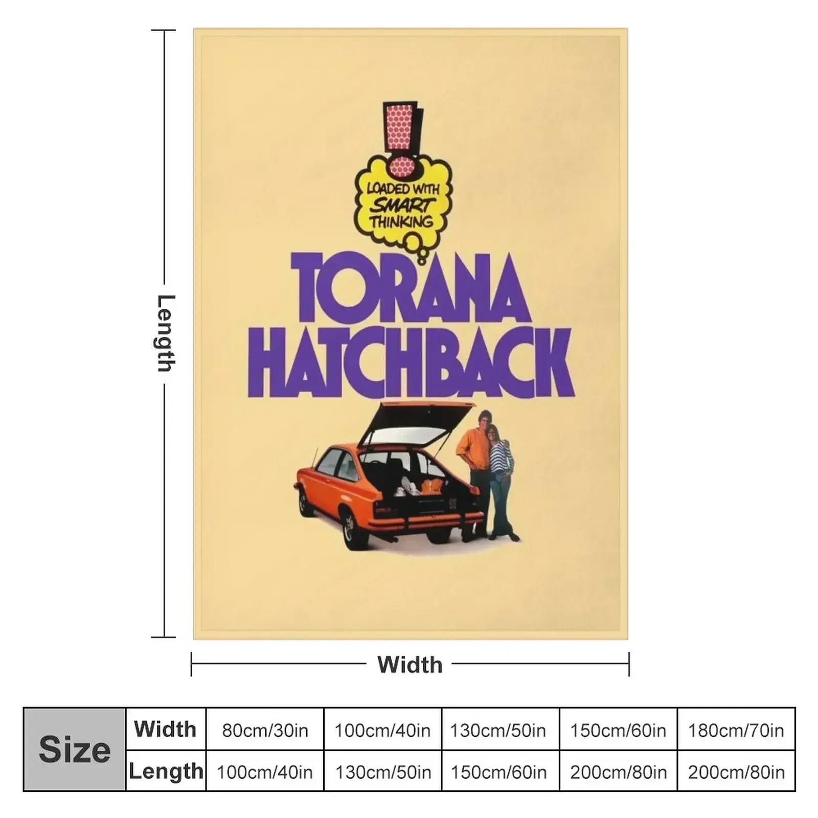 HOLDEN TORANA HATCHBACK Throw Blanket Plush Picnic Sofa Quilt Hairy Blankets