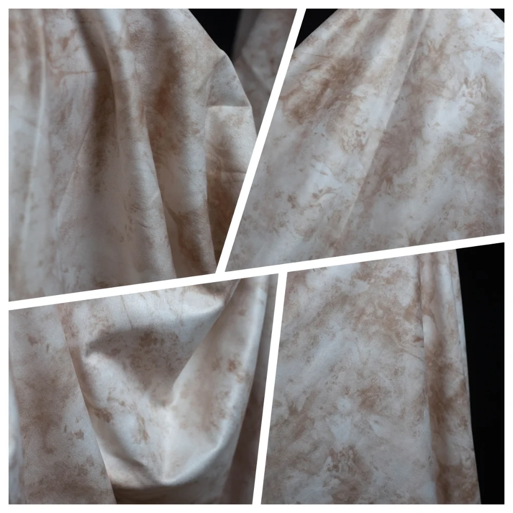 

Замшевая окрашенная ткань с принтом для шитья своими руками, куртка, костюм, ручная работа, дизайнерская ткань, оптовая продажа, ткань из полиэстера