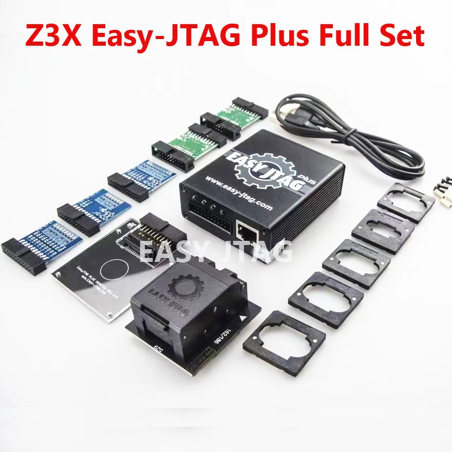 2024 Z3X EASY JTAG PLUS BOX Z3X Easy-Jtag Plus Box + EMMC 6 in 1 Adapter  EMMC Socket (BGA153/169, BGA162/186, BGA221, BGA529)