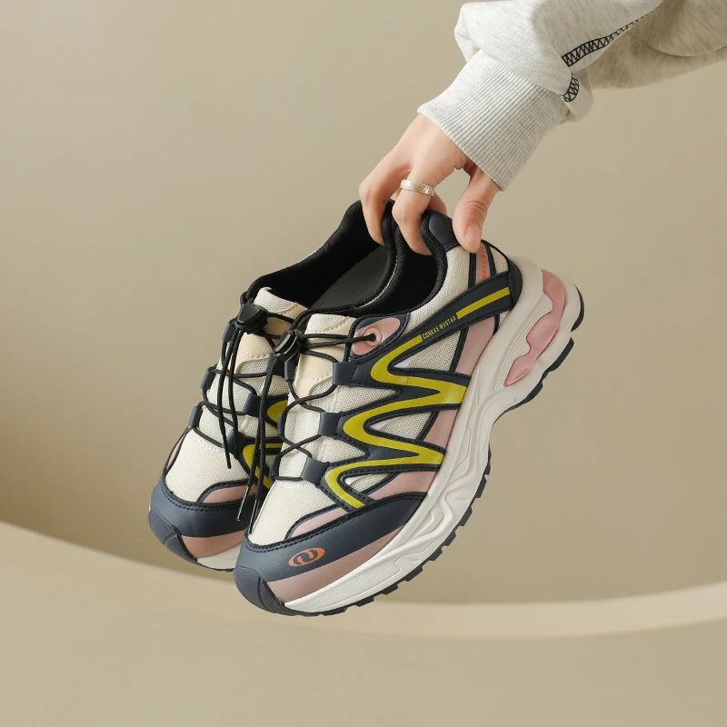 أحذية نسائية شبكية مريحة تسمح بمرور الهواء للياقة البدنية والجري أحذية رياضية كاجوال للمشي أحذية رياضية عصرية مضادة للانزلاق #5