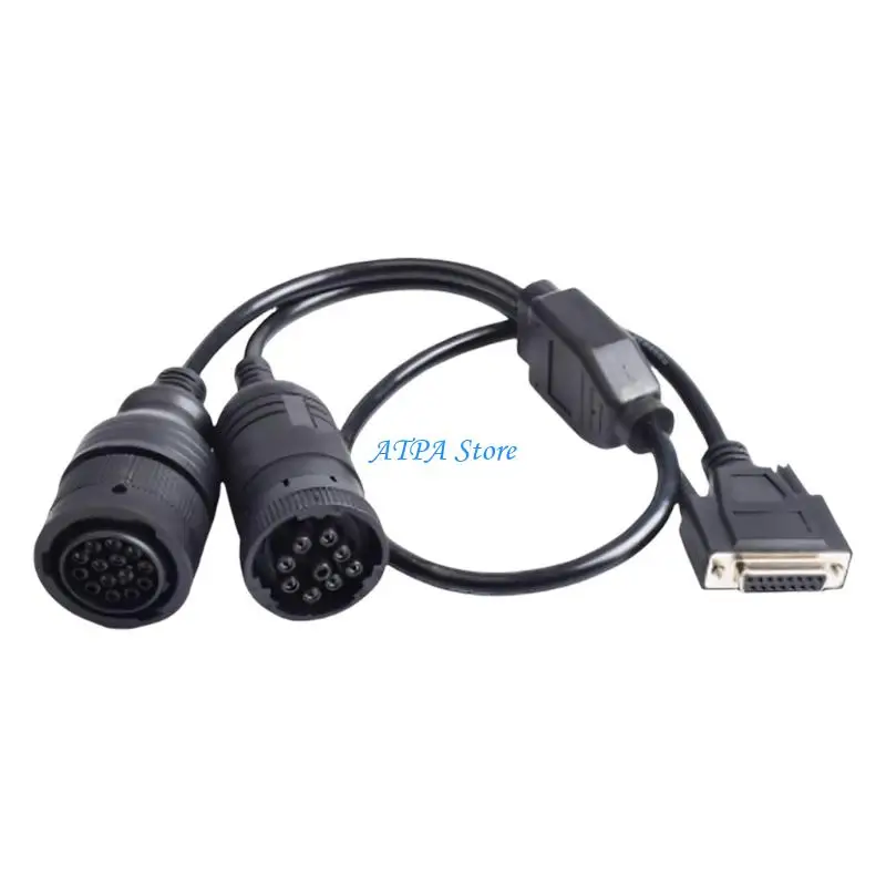 

U13C 457-6114 Excavator Diagnostic Adapter Connector Line For 9 Pin And 14 Pin Port