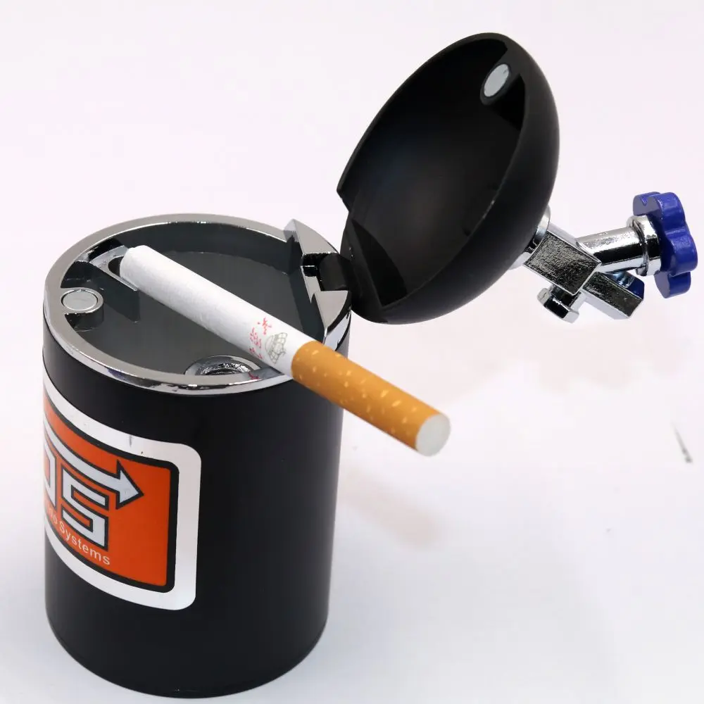 NOS Ashtray Car metal ashtray indoor flip car ashtray garbage container cigar ashtray For Honda Toyota Features 1