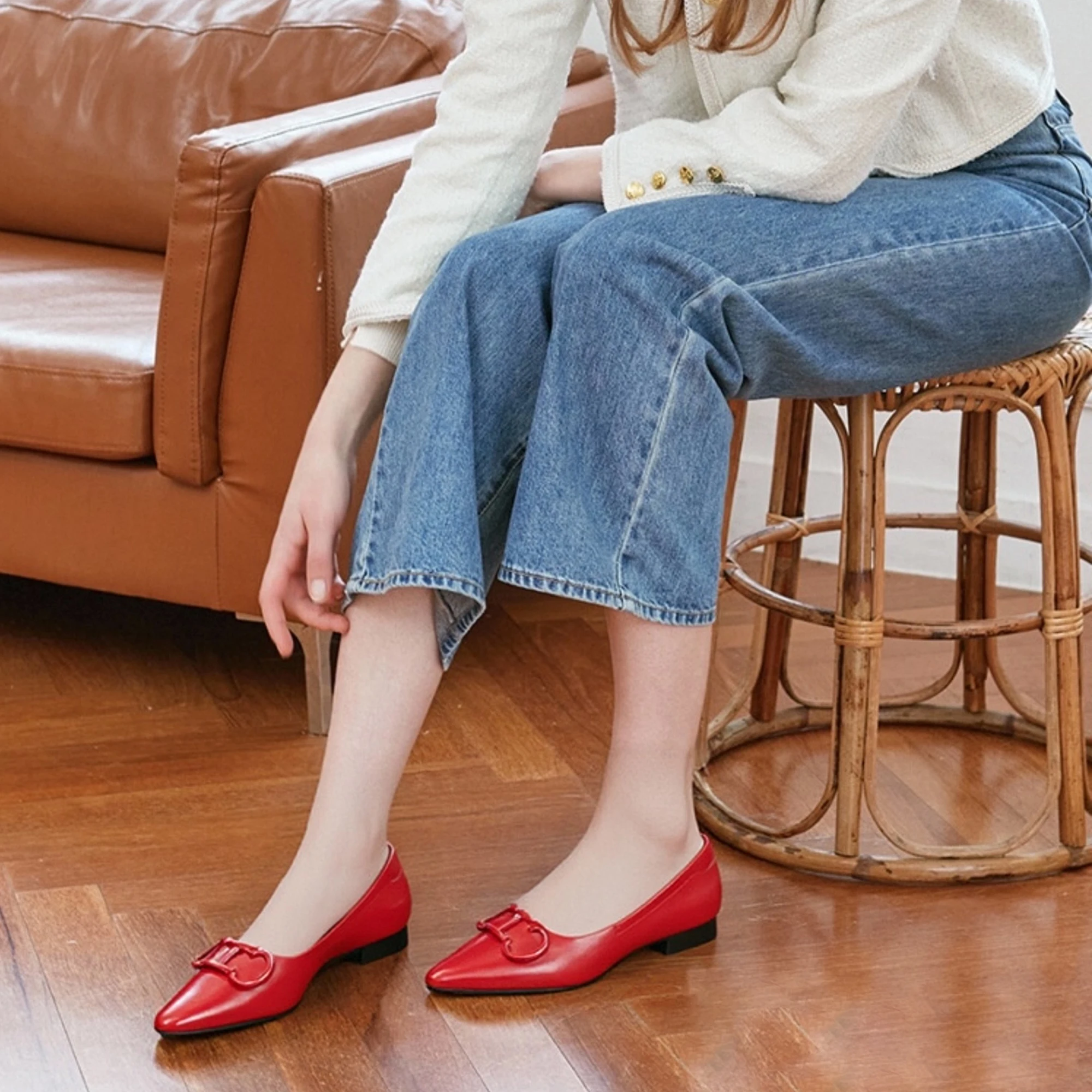 

Classic Style Solid Colour Design Women's Single Shoes Lightweight and Comfortable Hundreds of Women's Casual Shoes